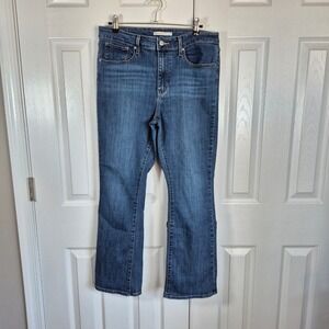 Levi's 32x30 725 high rise bootcut medium‎ blue denim jeans women's